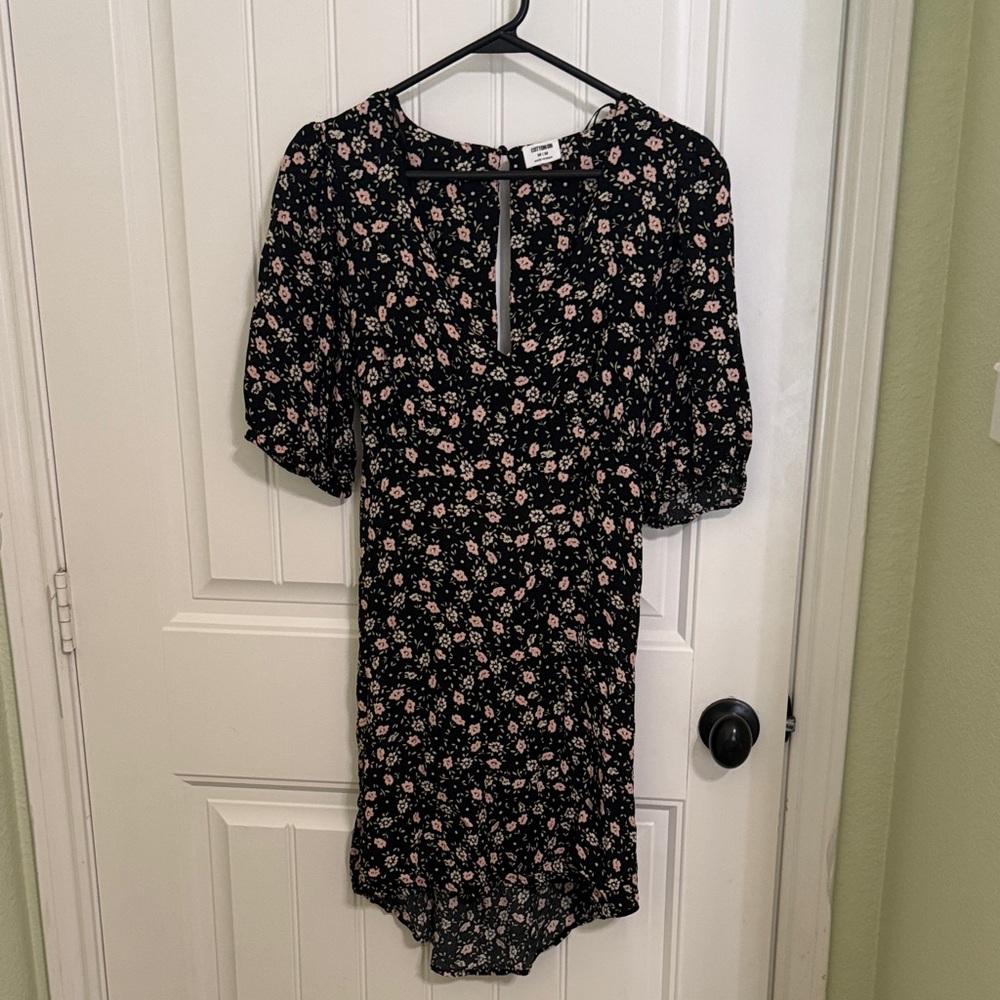 Cotton On Black Floral Mini Dress